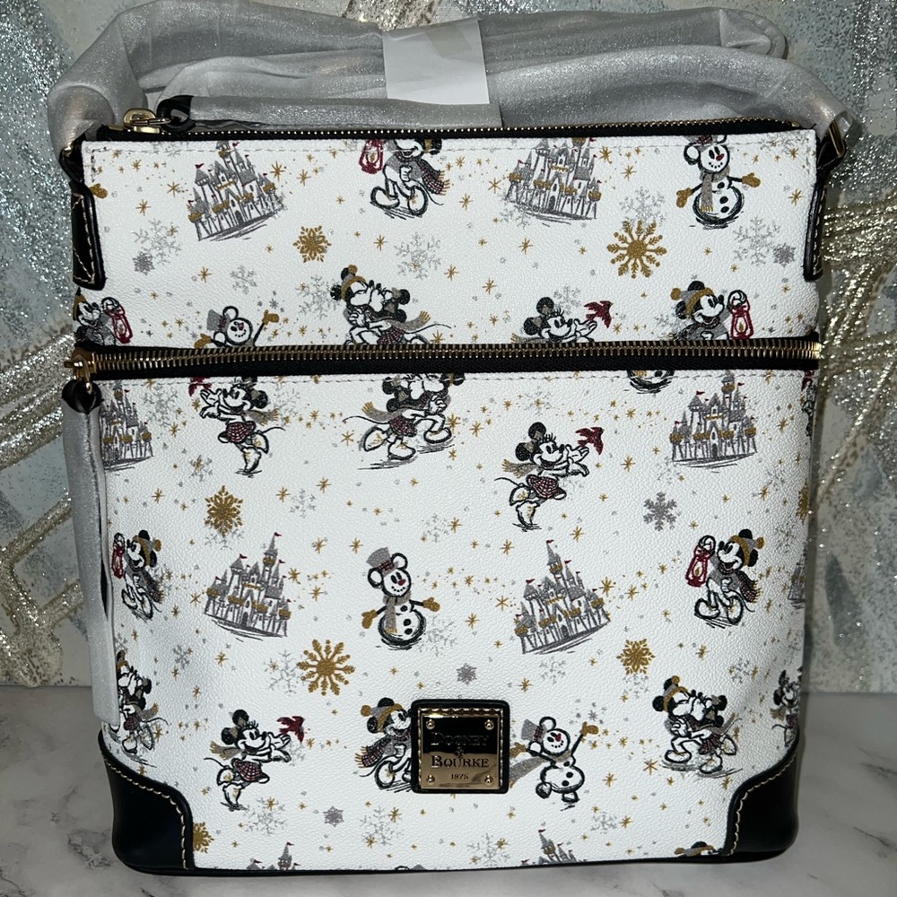 Disney Dooney & Bourke Bag 2020 Mickey & Minnie Christmas Holiday Crossbody NWT